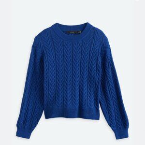 Stitch Fix Vero Moda Blue Cable Long Sleeve Pullover Sweater